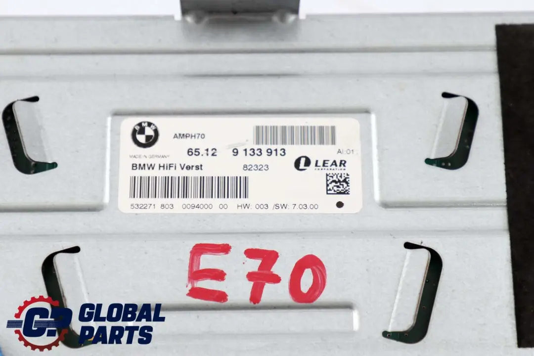 Descapotable Sistema De Altavoces HiFi Amplificador para BMW Z4 E89 Roadster con número de pieza 9133913 BMW Z4 E89 Roadster Descapotable Sistema De Altavoces HiFi Amplificador - SKU 9133913 - Número de pieza 9133913