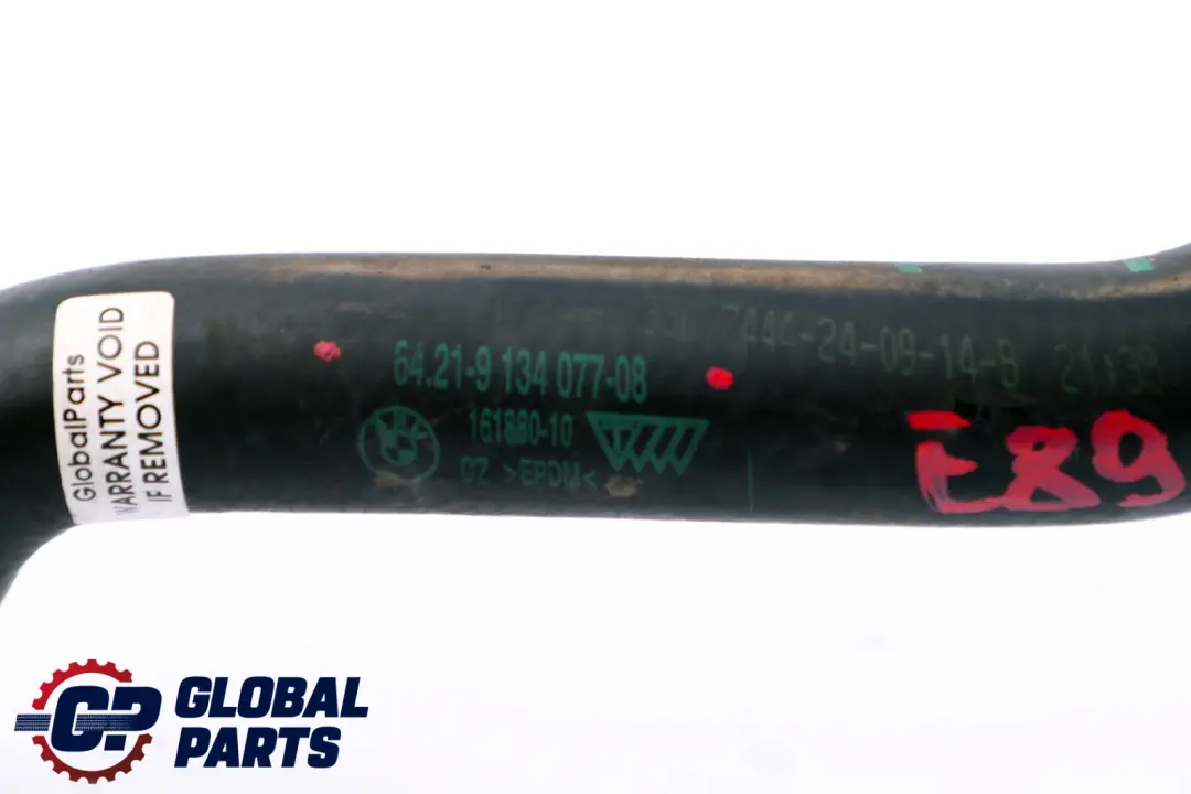 Manguera de Agua Tubo Calentador Aire Acondicionado para BMW E89 Roadster con número de pieza 9134077 BMW E89 Roadster Manguera de Agua Tubo Calentador Aire Acondicionado - SKU 9134077 - Número de pieza 9134077