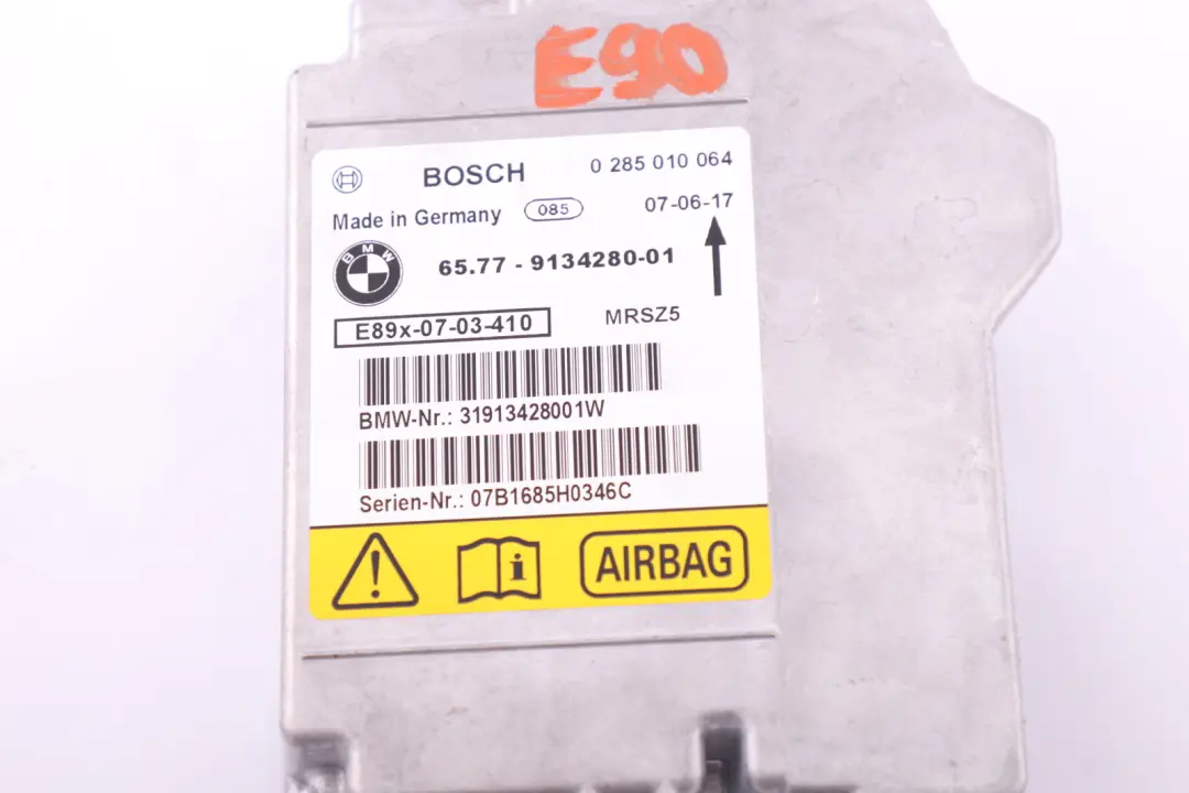 Air Module Control Unit BMW E81 E82 E87 E90 E91 No Crash Data - SKU 9134280 - Part number 65779134280