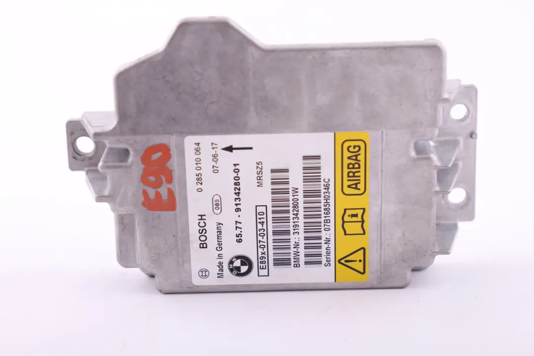 Unité Commande Module Air Sans Données Collision pour BMW E81 E82 E87 E90 E91 à propos du numéro de pièce 65779134280 BMW E81 E82 E87 E90 E91 Unité Commande Module Air Sans Données Collision - SKU 9134280 - Numéro de pièce 65779134280