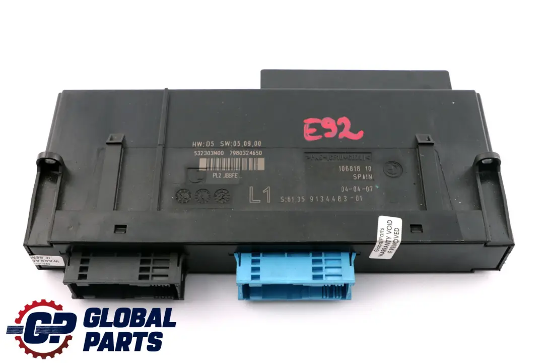 ECU Moduł Sterownik Komfortu L1 PL2 JBBFE BMW E92 - SKU 9134483 - Numer Części 9134483