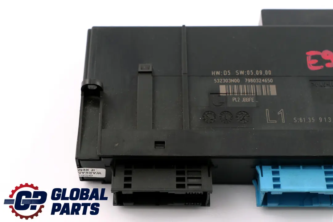 ECU Moduł Sterownik Komfortu L1 PL2 JBBFE do BMW E92 o numerze 9134483 BMW E92 ECU Moduł Sterownik Komfortu L1 PL2 JBBFE - SKU 9134483 - Numer Części 9134483