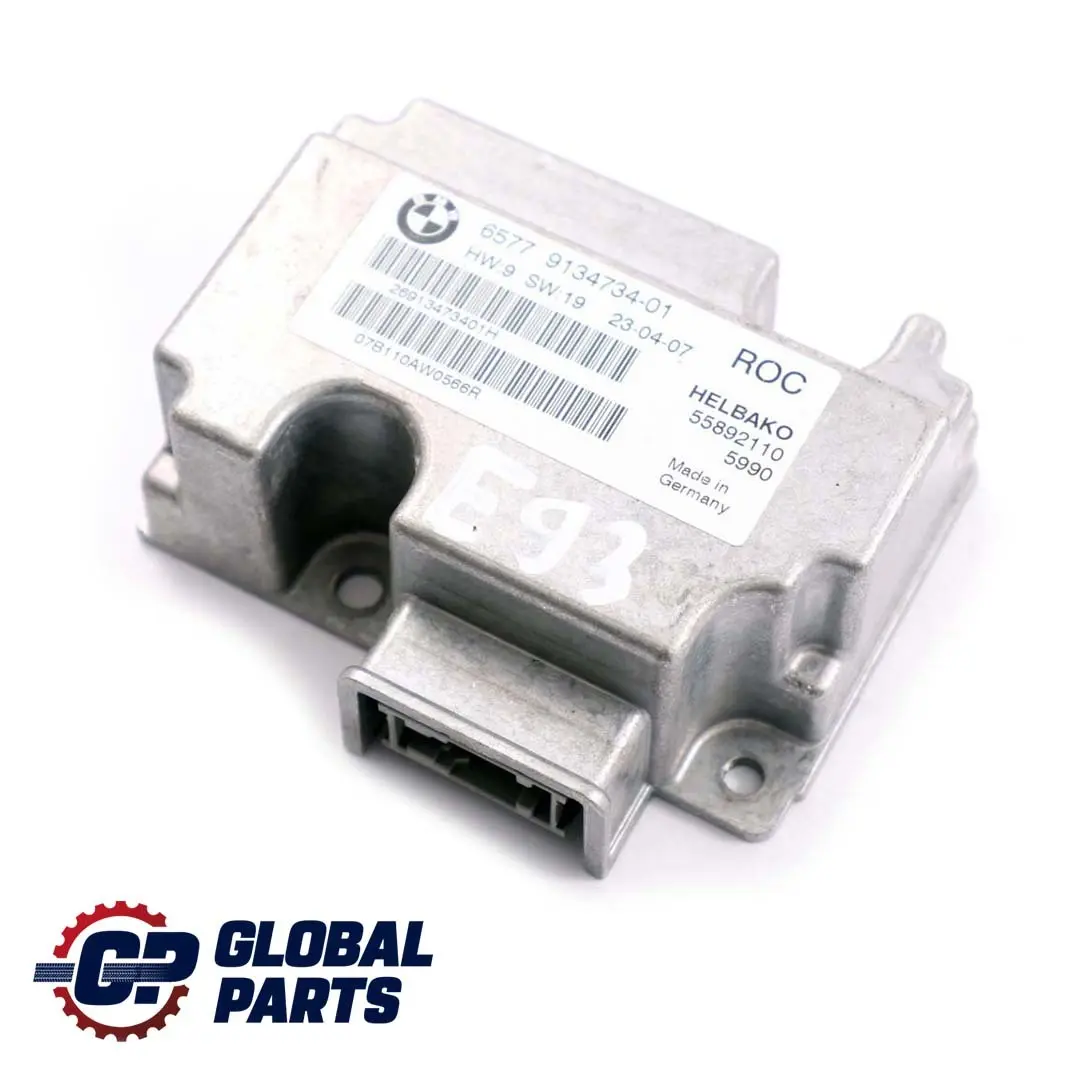 Überschlagskontrolle Steuergerät für BMW 3 E93 Cabrio mit Teilenummer 9134734 BMW 3 E93 Cabrio Überschlagskontrolle Steuergerät - SKU 9134734 - Teilenummer 9134734