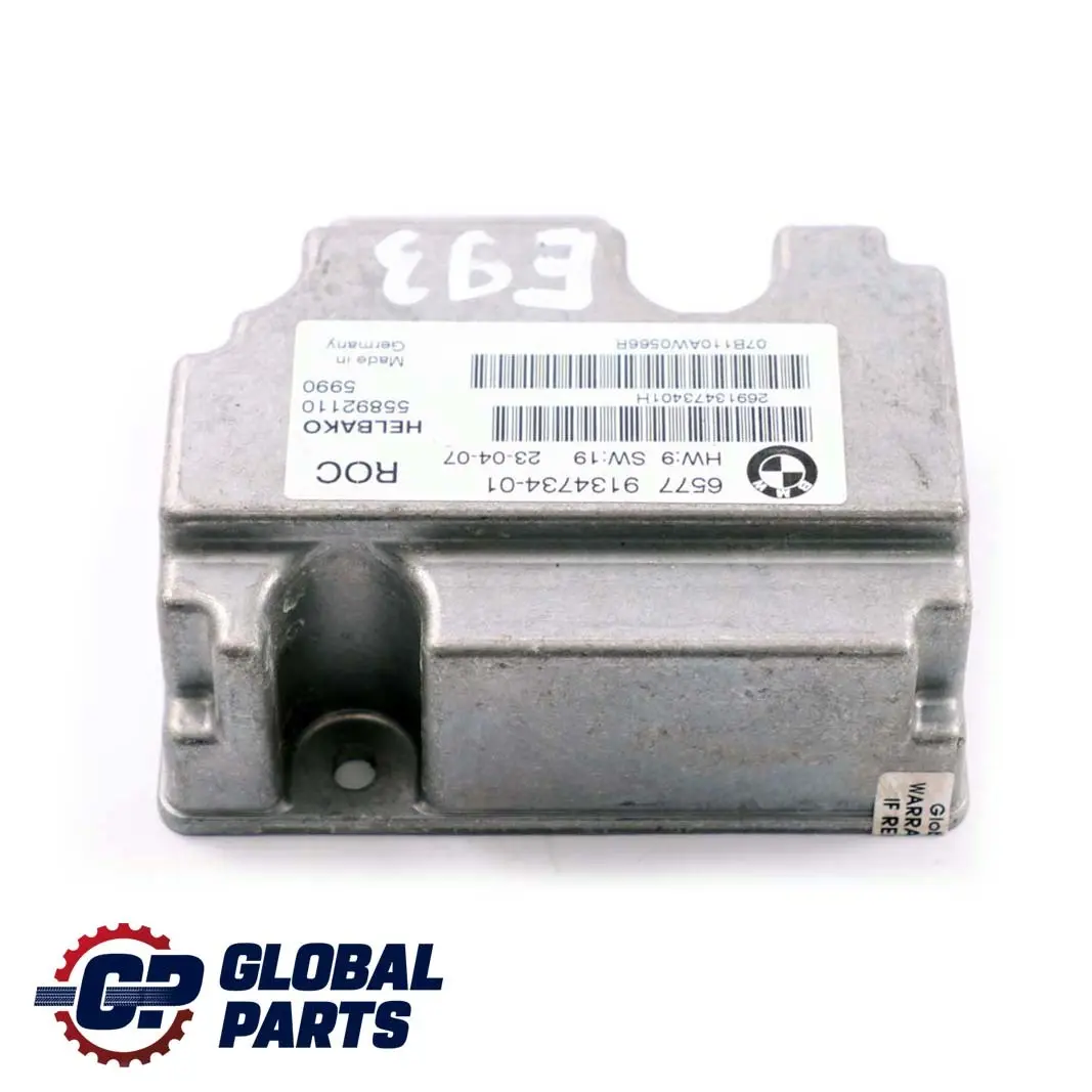 Rollover Controller Module Unit para BMW 3 E93 Convertible con número de pieza 9134734 BMW 3 E93 Convertible Rollover Controller Module Unit - SKU 9134734 - Número de pieza 9134734