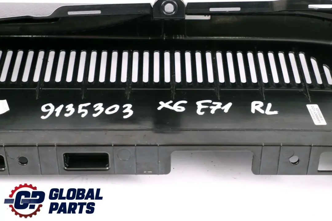 BMW X6 E71 Couvercle de Rail de Ventilation Arrière Gauche dans Coffre - SKU 9135303 - Numéro de pièce 6981053