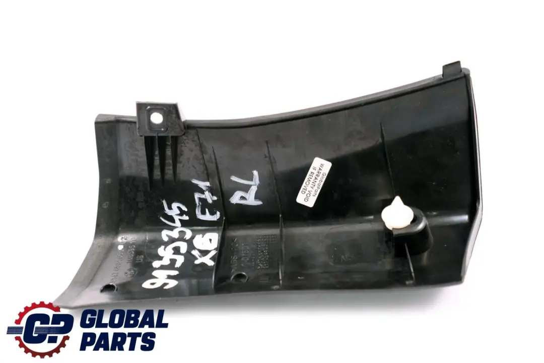 Tapa Pilar D-Columna Maletero Izquierda Schwarz para BMW X6 E71 con número de pieza 6981055 BMW X6 E71 Tapa Pilar D-Columna Maletero Izquierda Schwarz - SKU 9135345 - Número de pieza 6981055