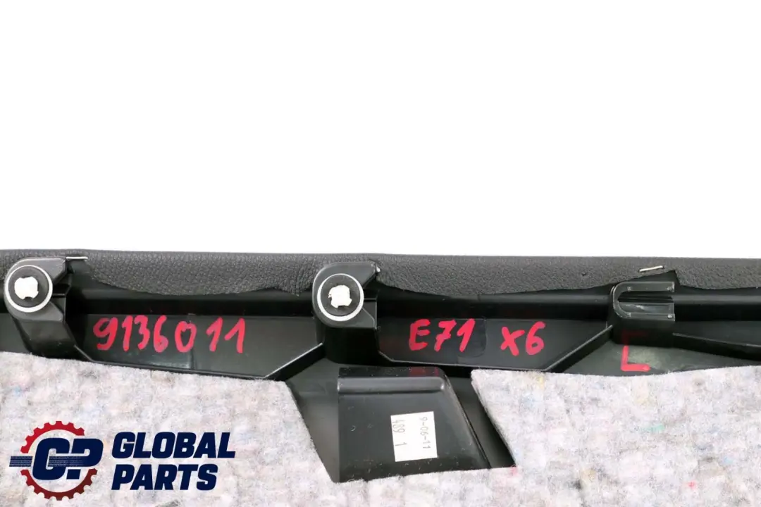 Tapa Panel Recorte Columna C Pilar Inferior Izquierda para BMW X6 E71 con número de pieza 9136011 BMW X6 E71 Tapa Panel Recorte Columna C Pilar Inferior Izquierda - SKU 9136011 - Número de pieza 9136011