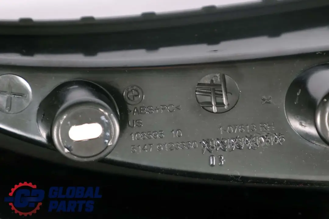 BMW X6 er E71 Abdeckung C-Säule Säule Trim Rechts Storage Schwarz 9123330 - SKU 9136028 - Teilenummer 9136028