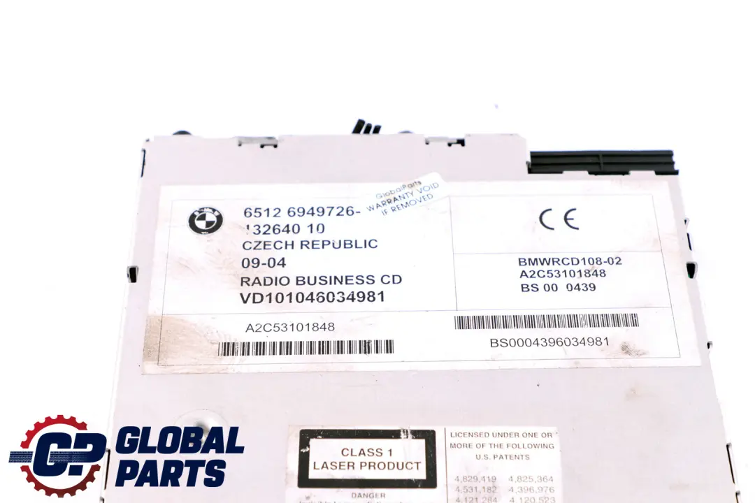 Radio Boost CD Player Control Unit Head to Mini Cooper One R50 R52 R53 with Part number 9136412 Mini Cooper One R50 R52 R53 Radio Boost CD Player Control Unit Head - SKU 9136412 - Part number 9136412