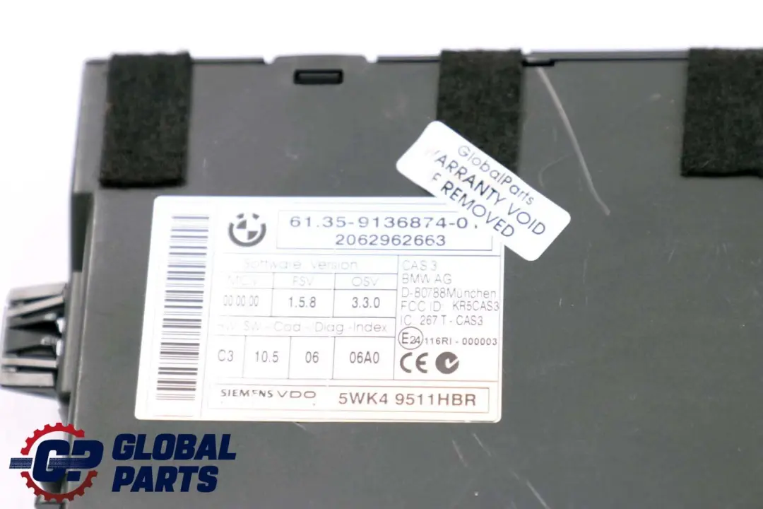 CAS 3 Steuergerät Schlüssellesemodul für BMW Mini Cooper R55 R56 R60 mit Teilenummer 9136874 BMW Mini Cooper R55 R56 R60 CAS 3 Steuergerät Schlüssellesemodul - SKU 9136874 - Teilenummer 9136874