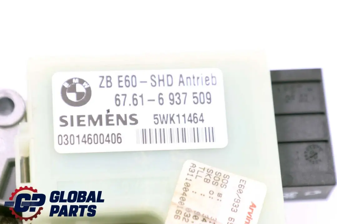 BMW E60 E65 Tetto Apribile Scorrevole Unit? Trasmissione Motore Attuatore - SKU 9137056 - Numero di parte 9137056