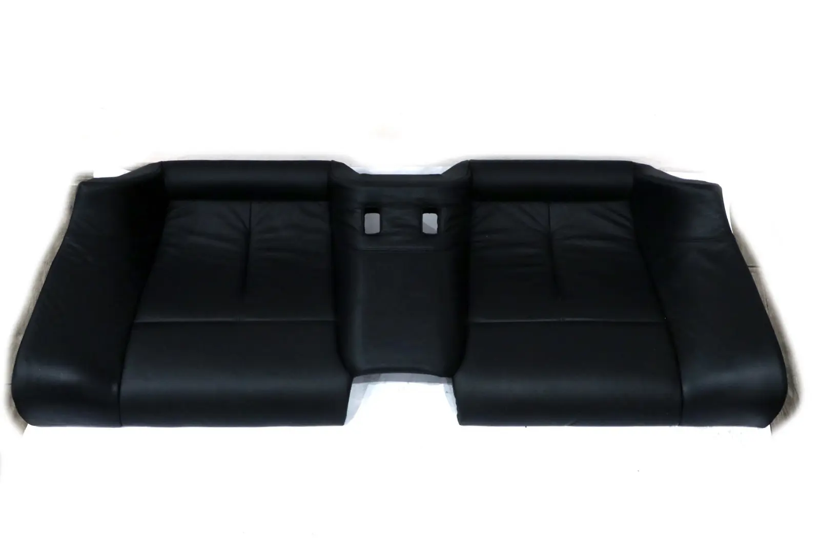 BMW E63 E64 Cuero Negro Asiento Trasero Cubierta Sofa Banco