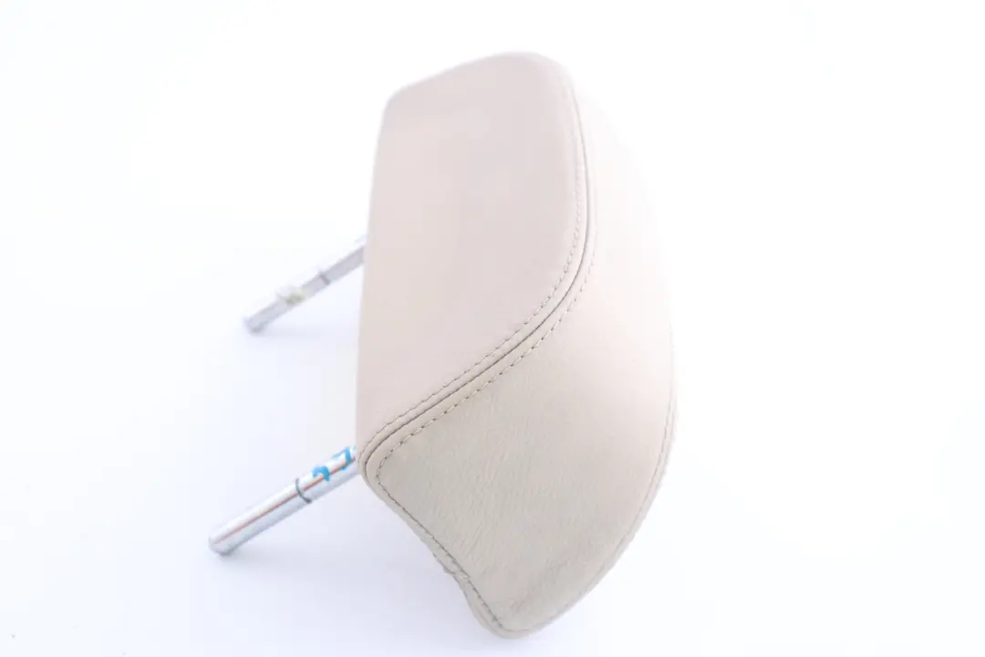 BMW E63 E64 Sedile Posteriore Sinistro Destro Poggiatesta in Pelle Beige Crema - SKU 9137396 - Numero di parte 9137396