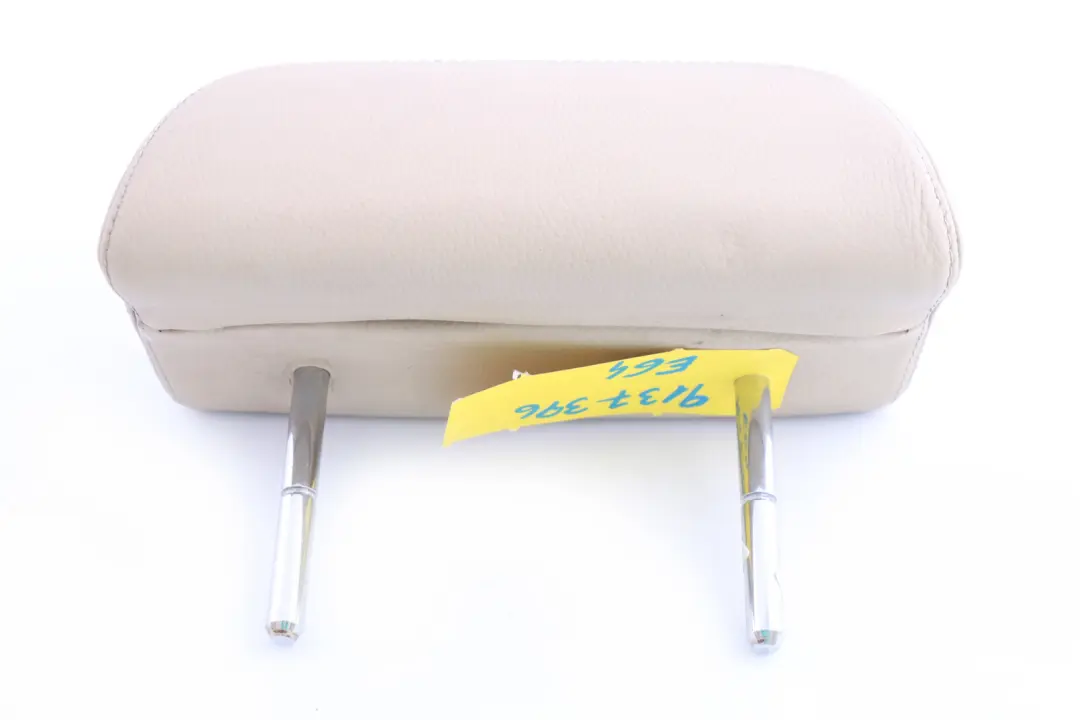 Left Right N/O/S Cream Beige Leather Headrest to BMW 5 6 Series E63 E64 Rear Seat with Part number 9137396 BMW 5 6 Series E63 E64 Rear Seat Left Right N/O/S Cream Beige Leather Headrest - SKU 9137396 - Part number 9137396