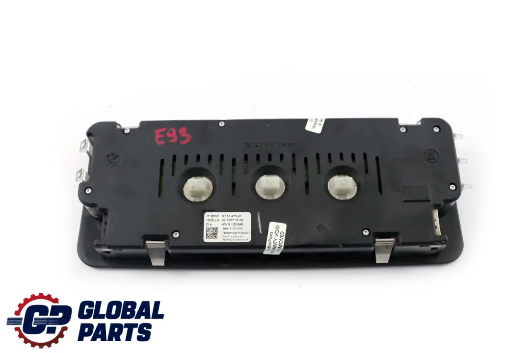 BMW 1 3 Z4 er E88 E89 E93 Schaltzentrum Dach Schwarz Black - SKU 9137475 - Teilenummer 9137475