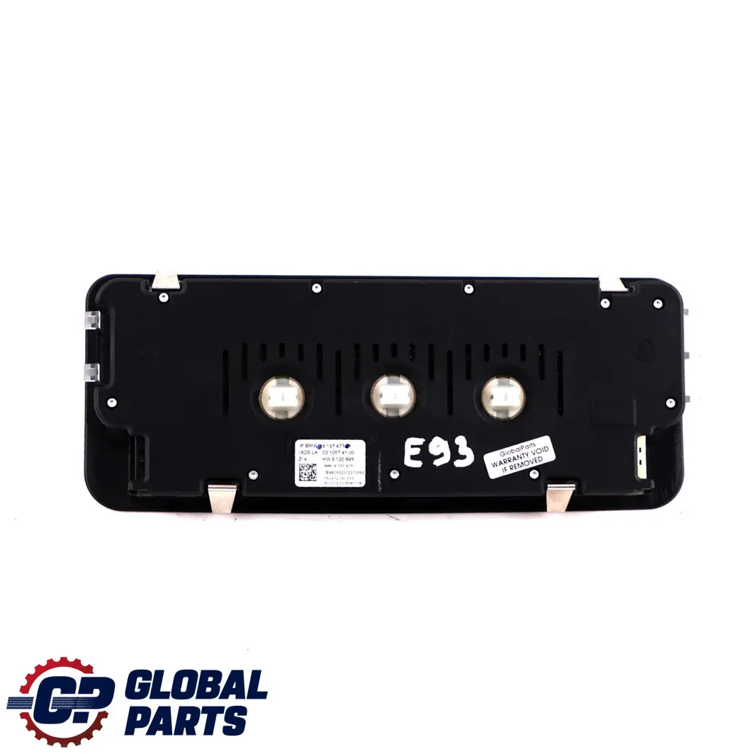 BMW E88 E93 Tetto Interno Interruttore Luce Nero - SKU 9137477 - Numero di parte 9225701