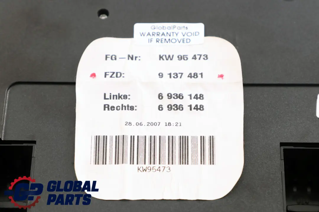 BMW 3 X1 E84 E90 E91 E92 LCI Centre de Commutation Toit 6131 - SKU 9137481 - Numéro de pièce 9137481
