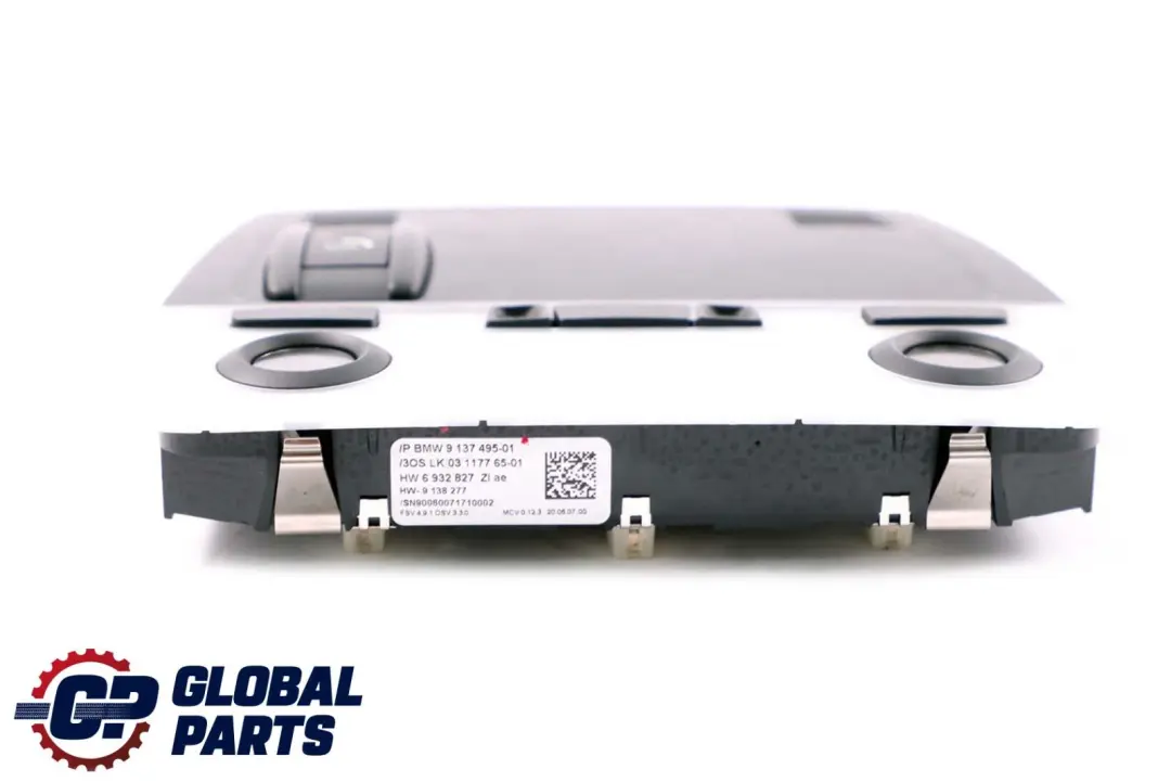 BMW 1 3 Series E81 E87 E90 E91 E92 Roof Light Switch Unit Black - SKU 9137495 - Part number 9137525