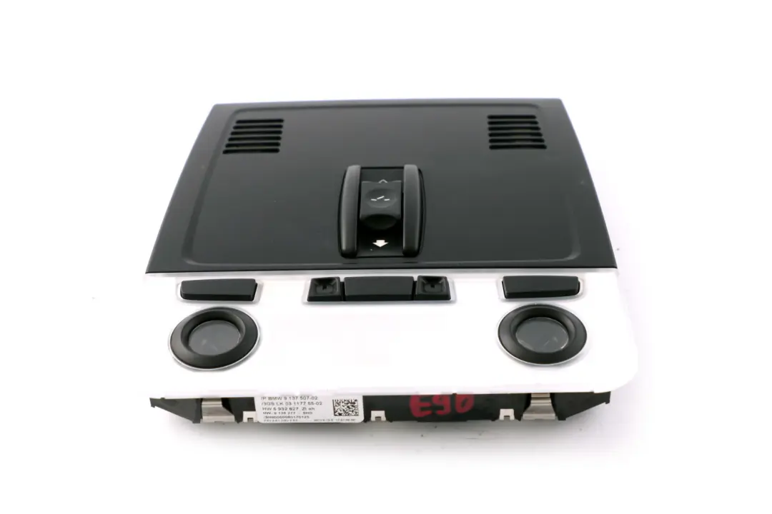 BMW E81 E87 E90 E92 LCI Interruttore Unità Tetto Luce Controllo Nero - SKU 9137507 - Numero di parte 9137507