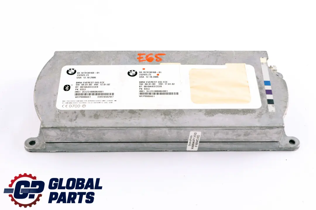 Telematics Bluetooth Control Unit Module BMW E61 E65 X5 E70 - SKU 9138168 - Part number 9149615