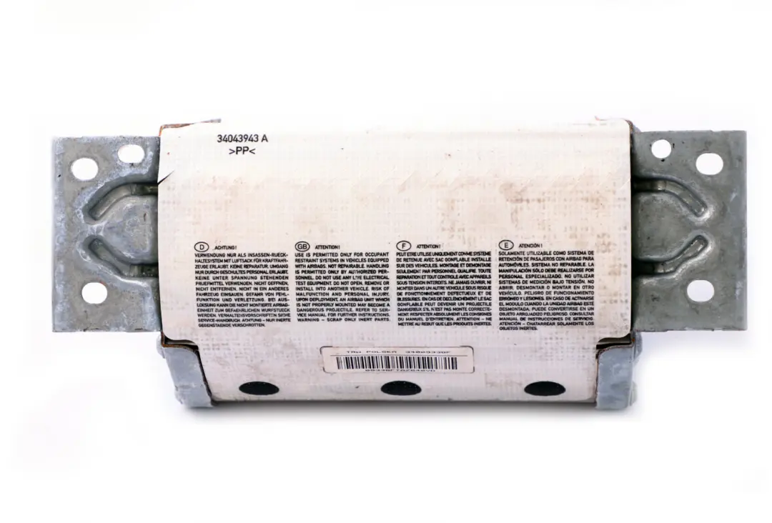 Airbag Passeggero Anteriore BMW E90 E91 E92 E93 Cruscotto Laterale per con numero di parte 9138247 Airbag Passeggero Anteriore BMW E90 E91 E92 E93 Cruscotto Laterale - SKU 9138247 - Numero di parte 9138247