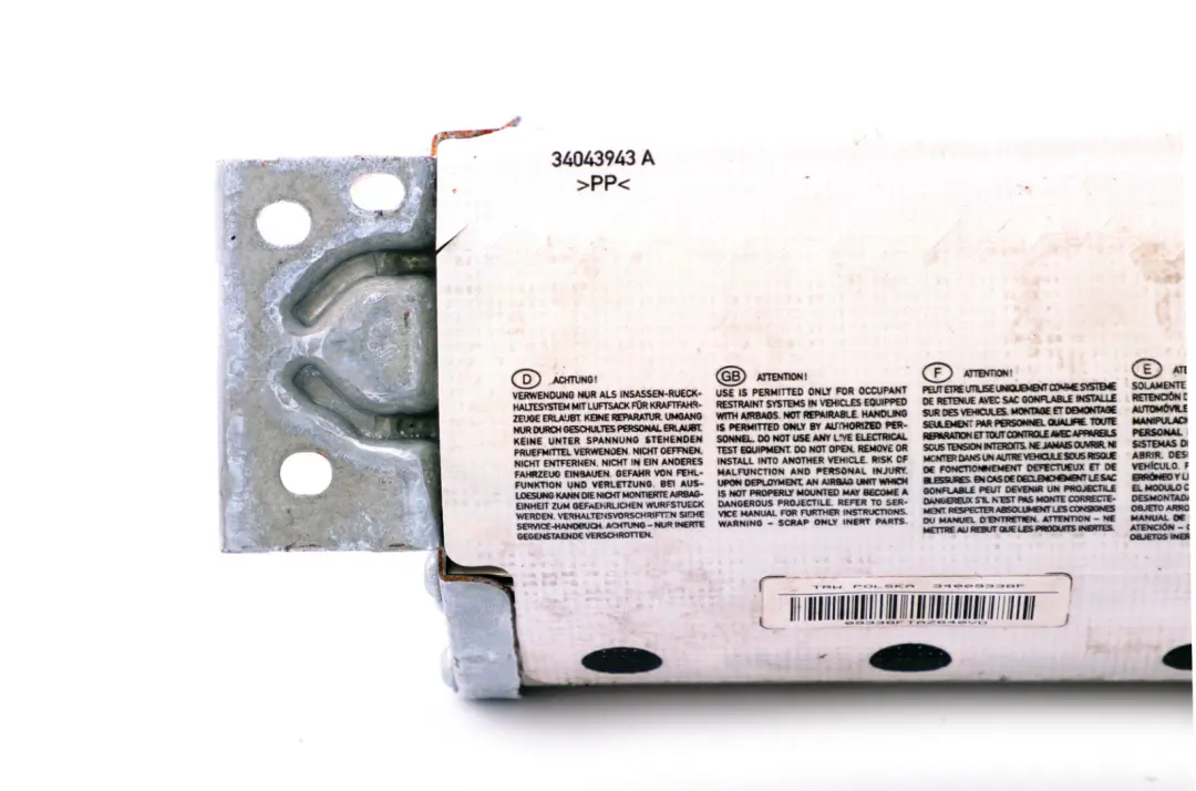  Airbag Passager Avant BMW E90 E91 E92 E93 Tableau De Bord Latéral - SKU 9138247 - Numéro de pièce 9138247