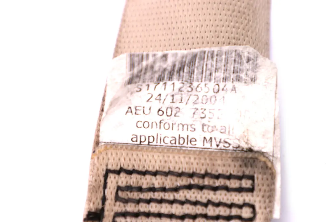 BMW 6 Series E64 Seat Upper Belt Force Limiter Front Left N/S Creambeige - SKU 9138275 - Part number 9138275