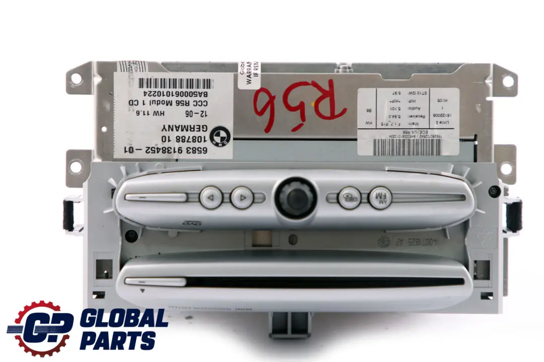 CCC Navigation Navi Sat Nav Head Unit to Mini Cooper R55 R56 R57 with Part number 9138452 Mini Cooper R55 R56 R57 CCC Navigation Navi Sat Nav Head Unit - SKU 9138452 - Part number 9138452