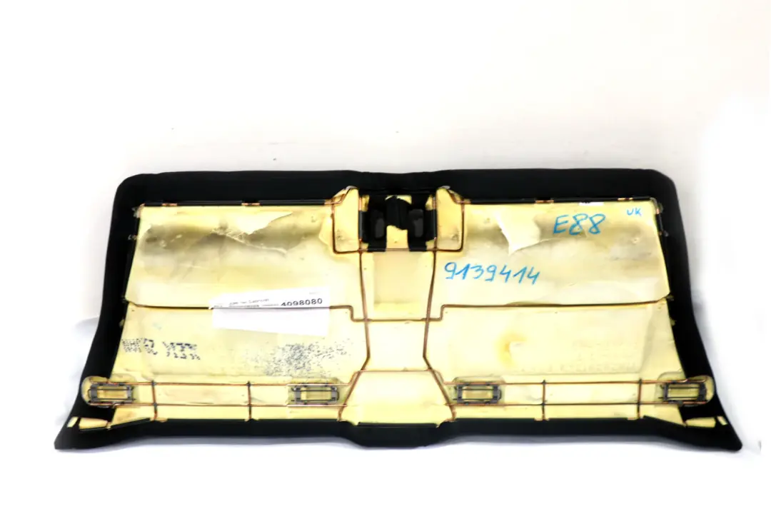 BMW 1 E88 Rücksitzbezug Rückenlehne Stoff Sofa Couch Bank Elektra Anthrazit - SKU 9139414 - Teilenummer 9139414