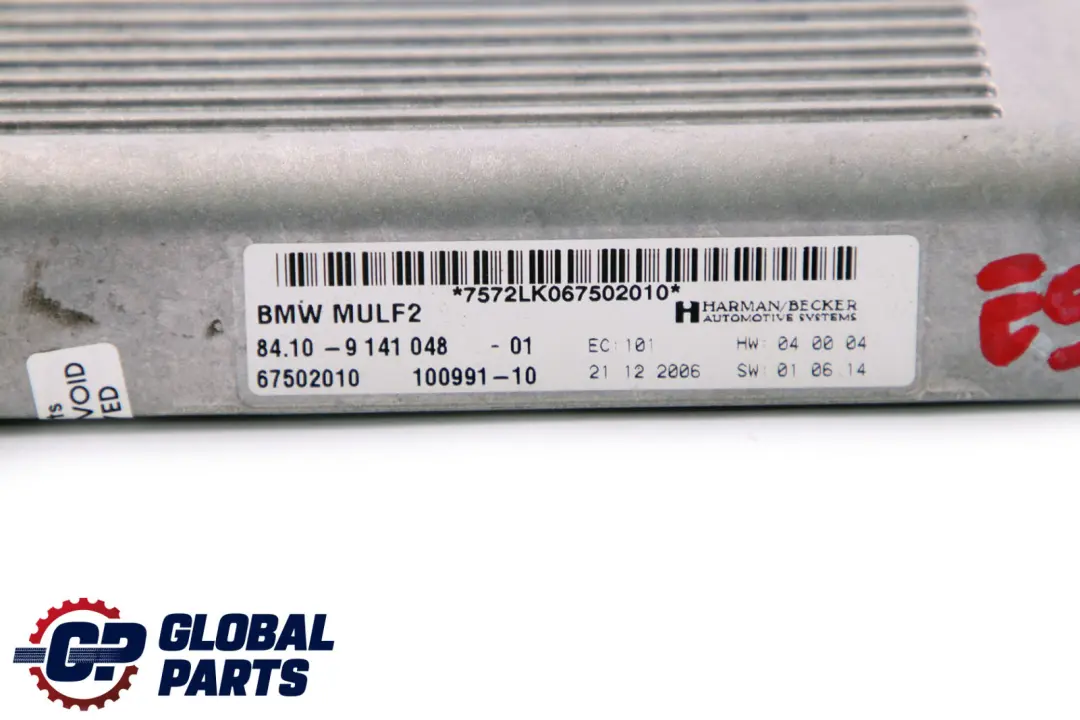 BMW E60 E87 E90 E91 Manos Libres Cargador Electronico MULF2 - SKU 9141048 - Número de pieza 9141048