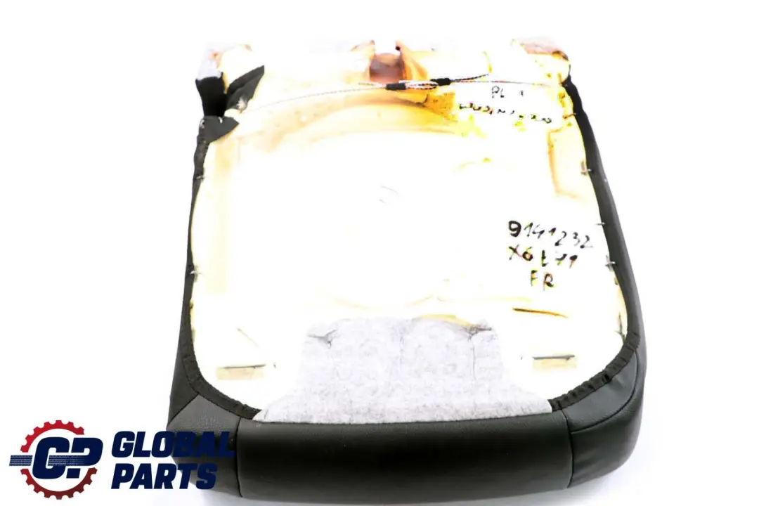 BMW X6 Series E71 Black Leather Rear Right Seat O/S Bench Cover Panel - SKU 9141232 - Part number 9141232