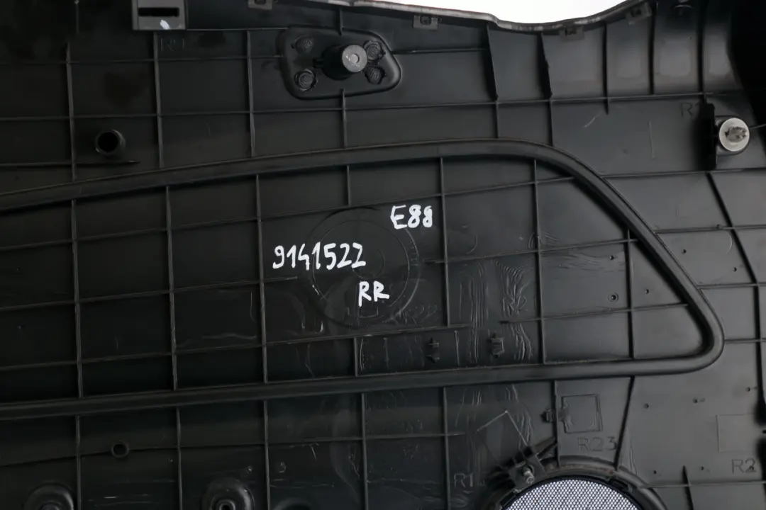 Right O/S Trim Panel Door Card Cloth Elektra Anthracite to BMW 1 Series E88 Rear with Part number 9141522 BMW 1 Series E88 Rear Right O/S Trim Panel Door Card Cloth Elektra Anthracite - SKU 9141522 - Part number 9141522