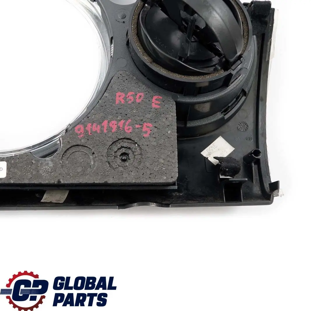 Dashboard Panel Trim Cover Dash Alloy Patina BMW Mini Cooper 5 R50 R53 - SKU 9141916-5 - Part number 9141916