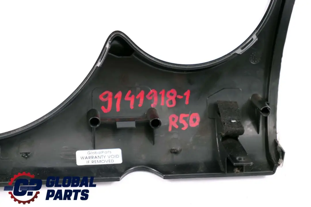 Mini R50 R53 Apertura Cruscotto Dekor Argento Antracite Centro - SKU 9141918-1 - Numero di parte 9141918