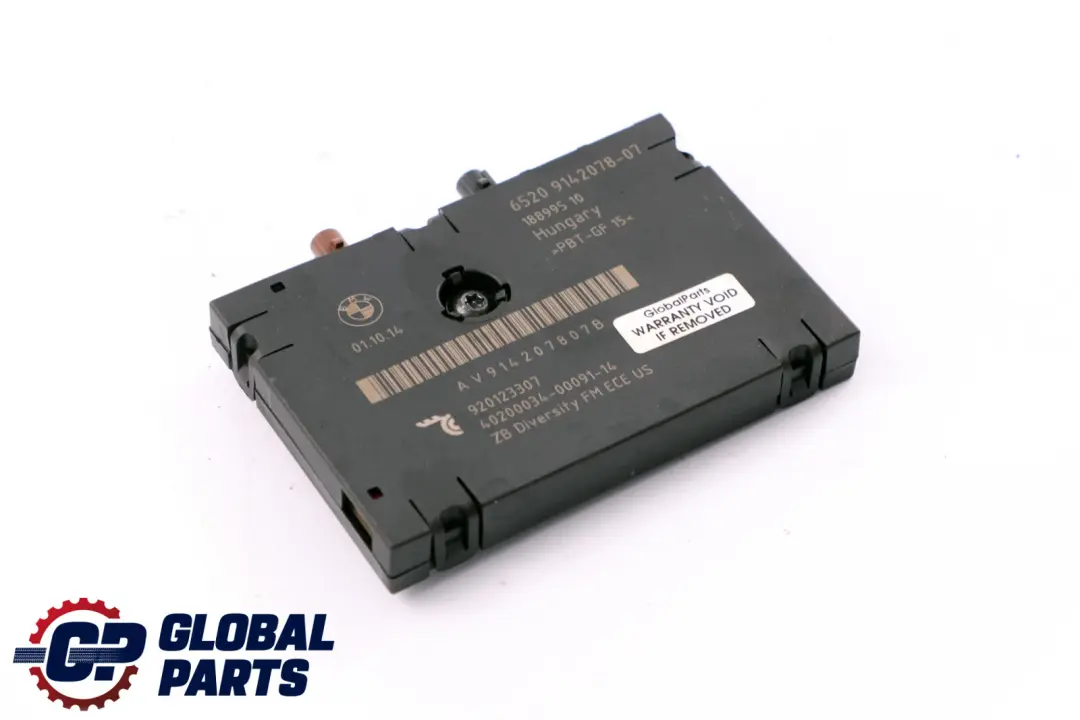 Antenna Amplificatore Diversità per BMW Z4 E89 Roadster Cabrio con numero di parte 9142078 BMW Z4 E89 Roadster Cabrio Antenna Amplificatore Diversità - SKU 9142078 - Numero di parte 9142078