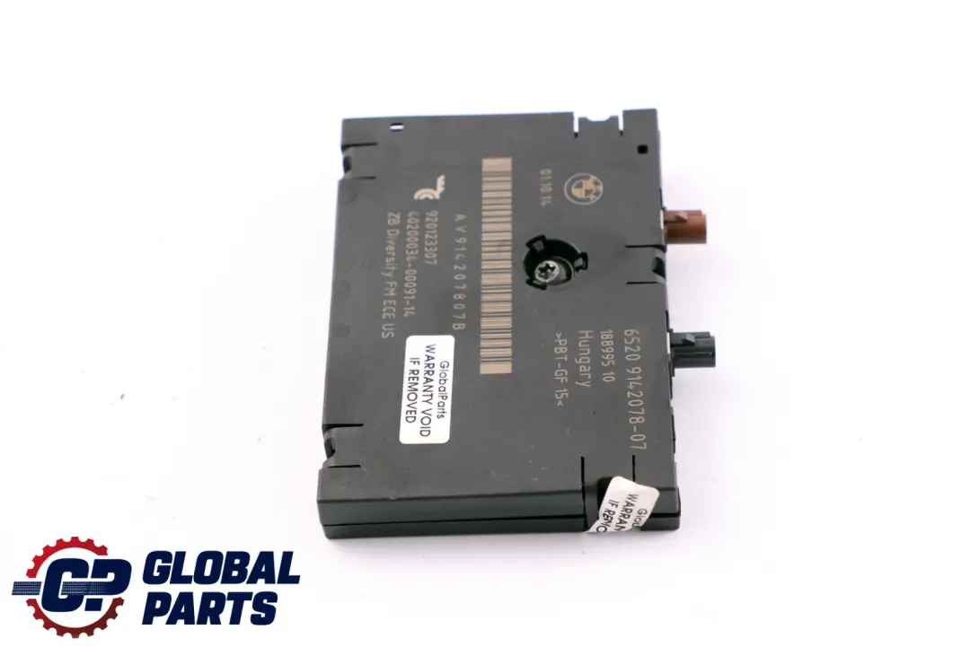 Antenna Amplifier Diversity to BMW Z4 E89 Roadster Cabrio with Part number 9142078 BMW Z4 E89 Roadster Cabrio Antenna Amplifier Diversity - SKU 9142078 - Part number 9142078