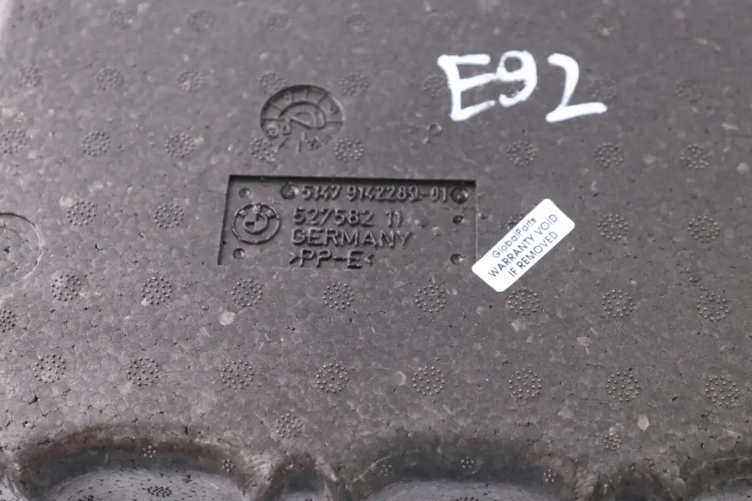 Wnęka Styropian Wkład Bagażnika do BMW E92 o numerze 51479142289 BMW E92 Wnęka Styropian Wkład Bagażnika - SKU 9142289 - Numer Części 51479142289