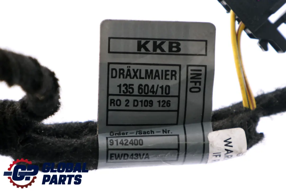 BMW Mini Cooper R55 R56 R57 Passenger's Door Module Cables N/S - SKU 9142400 - Part number 9142400