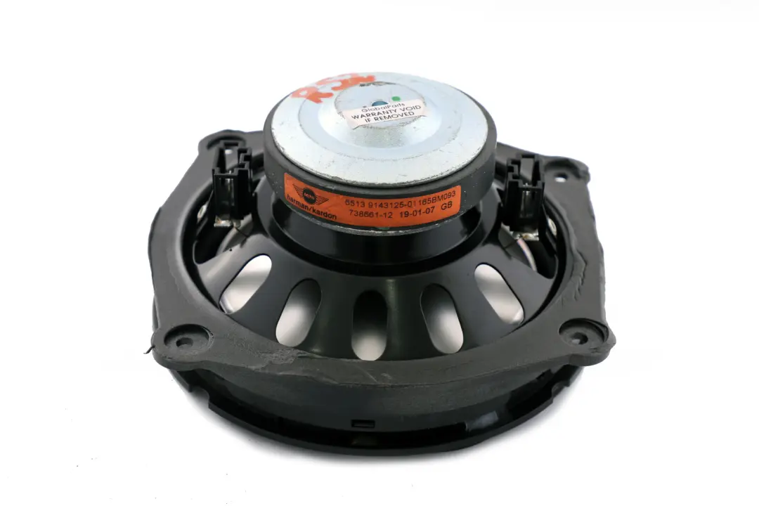 Altavoz trasero Harman Kardon para MINI Cabrio R52 con número de pieza 9143125 MINI Cabrio R52 Altavoz trasero Harman Kardon - SKU 9143125 - Número de pieza 9143125