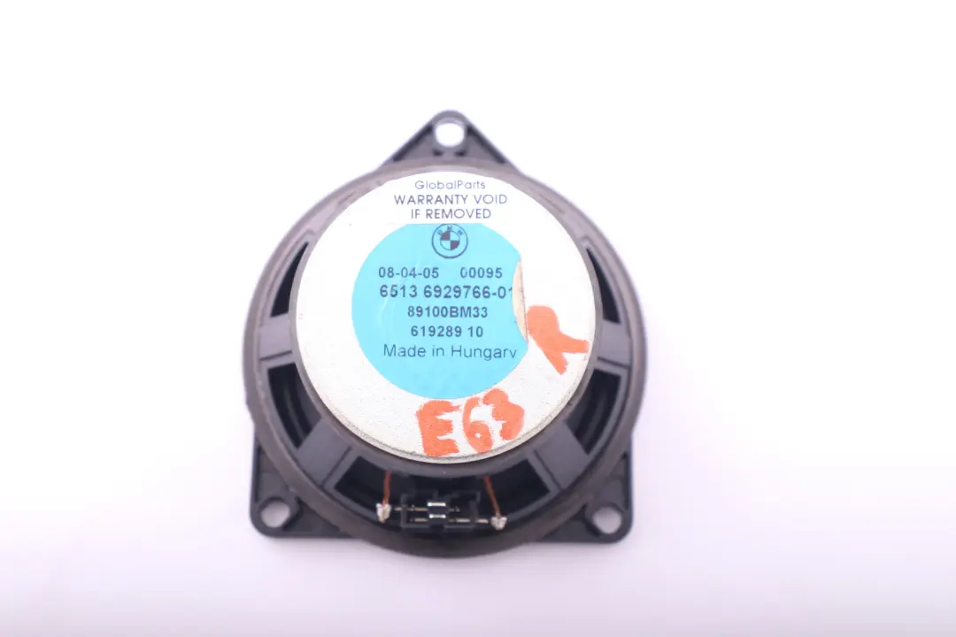 BMW E63 Głośnik Średniotonowy HiFi Prawy - SKU 9143130 - Numer Części 9143130