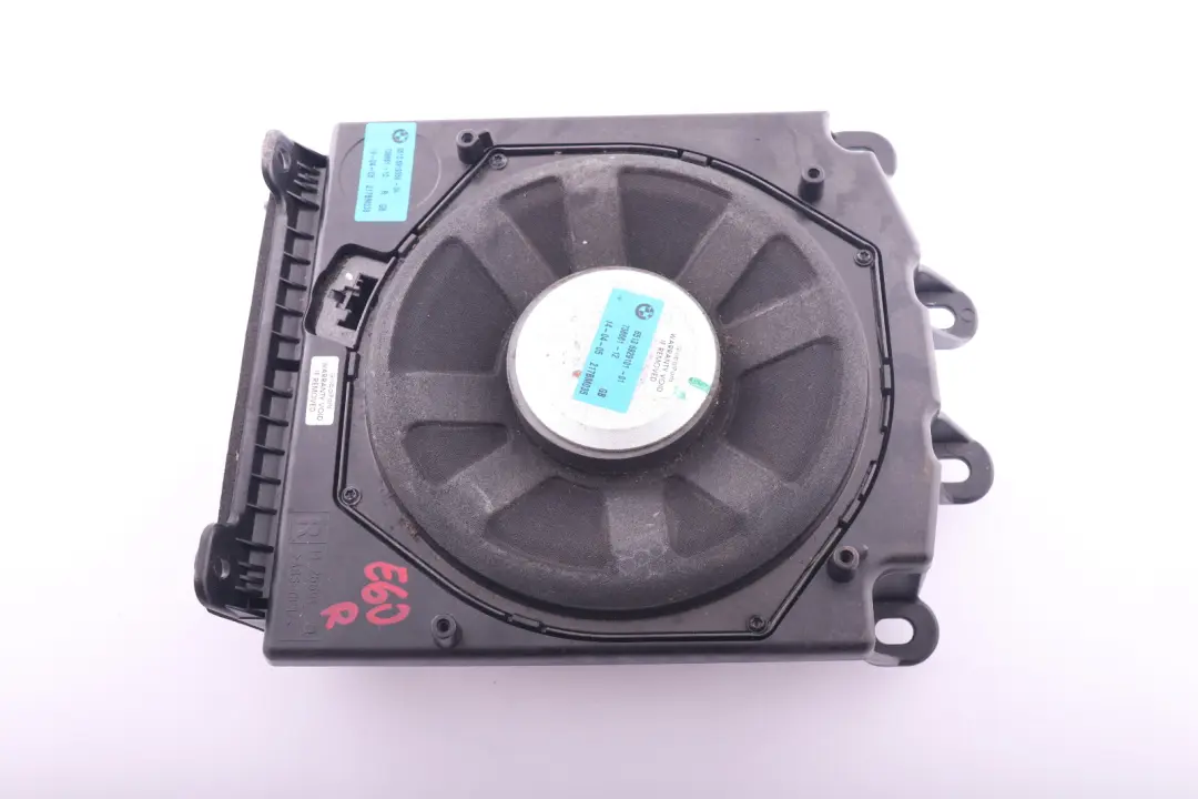 BMW 5 6 Series E60 E61 E63 Hi-Fi System Right O/S Central Bass Speaker 6919356 - SKU 9143142 - Part number 9143142