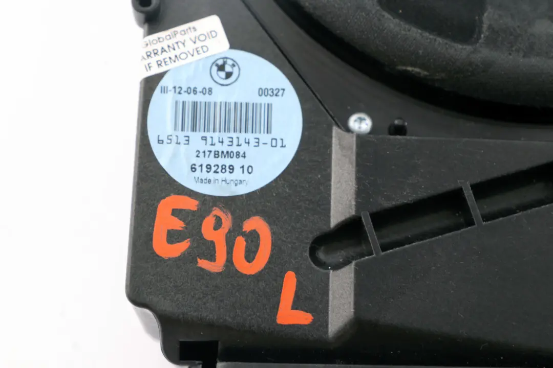BMW E81 E82 E87 E88 E90 E91 E92 Central Bass HiFi System Left N/S - SKU 9143143 - Part number 9143143