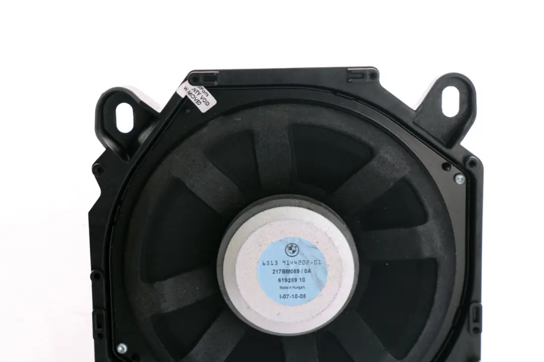 Zentral Bass Rechts HiFi-System für BMW E81 E82 E87 E88 E90 E91 E92 mit Teilenummer 9143144 BMW E81 E82 E87 E88 E90 E91 E92 Zentral Bass Rechts HiFi-System - SKU 9143144 - Teilenummer 9143144