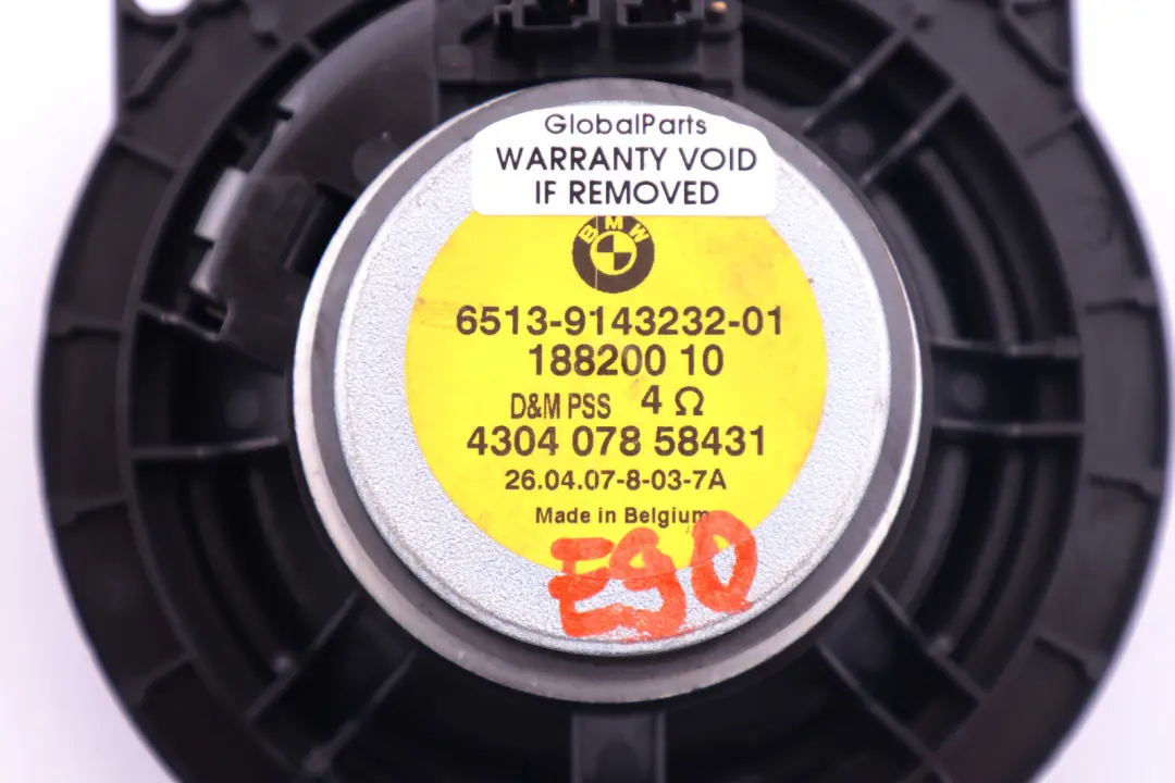 BMW E81 E82 E84 E87 E90 E91 Mid-Range Altavoz Est?reo - SKU 9143232 - Número de pieza 9143232
