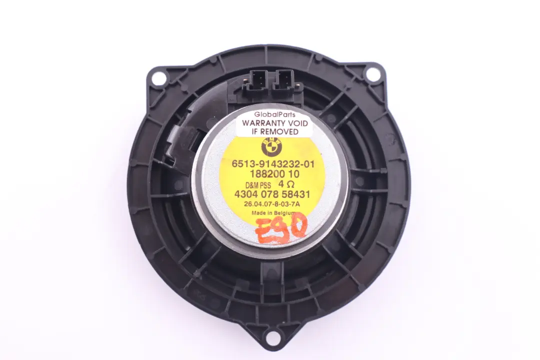 Altavoz Estéreo De Gama Media para BMW X1 E81 E82 E84 E87 E90 E91 con número de pieza 9143232 BMW X1 E81 E82 E84 E87 E90 E91 Altavoz Estéreo De Gama Media - SKU 9143232 - Número de pieza 9143232