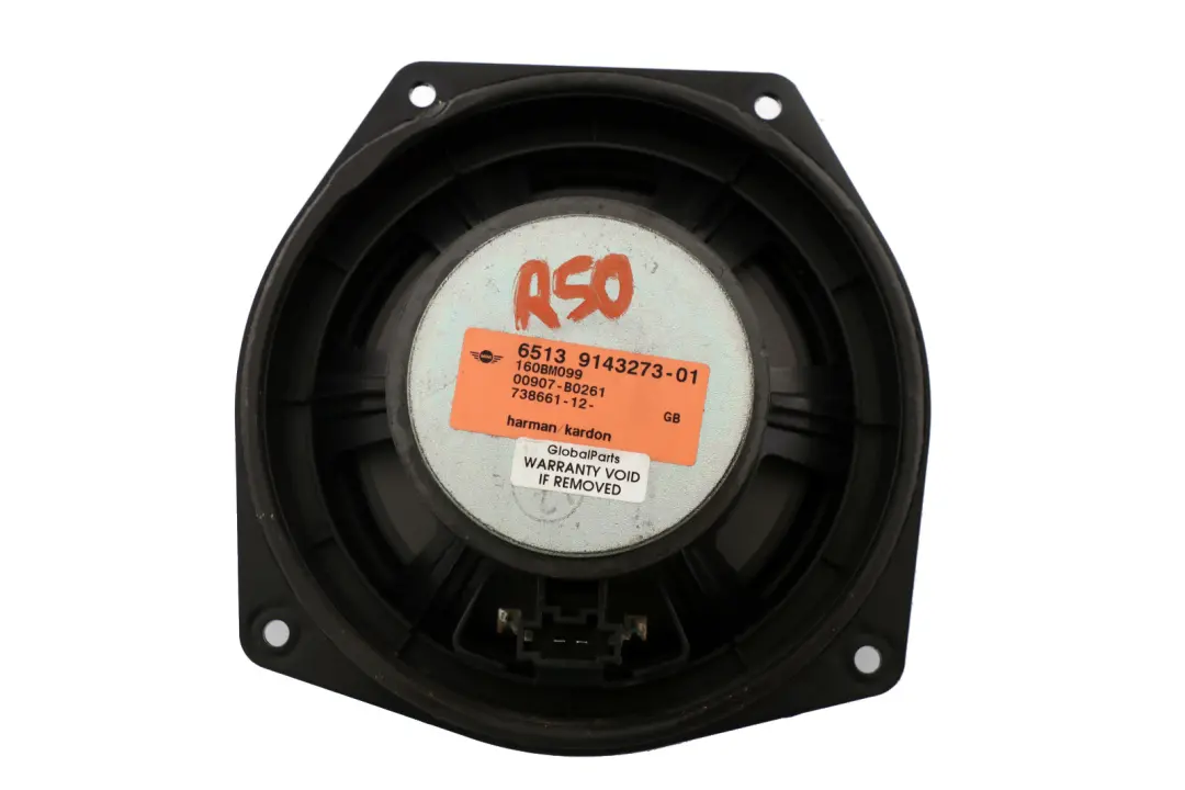 Vorne Lautsprecher Harman Kardon für Mini R50 R52 R53 mit Teilenummer 9143273 Mini R50 R52 R53 Vorne Lautsprecher Harman Kardon - SKU 9143273 - Teilenummer 9143273