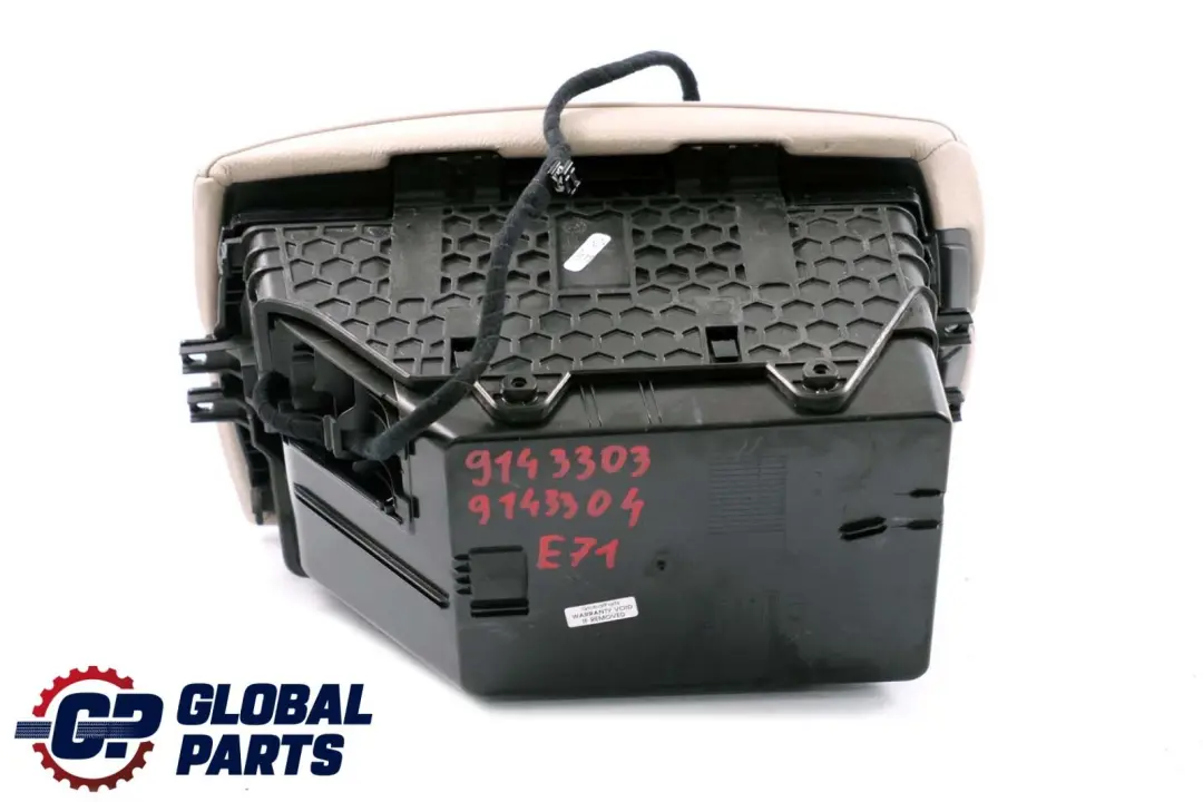 BMW X6 E71 Armrest Front Middle Left Right Leather 9143304 - SKU 9143303 - Part number 9143303 9143304