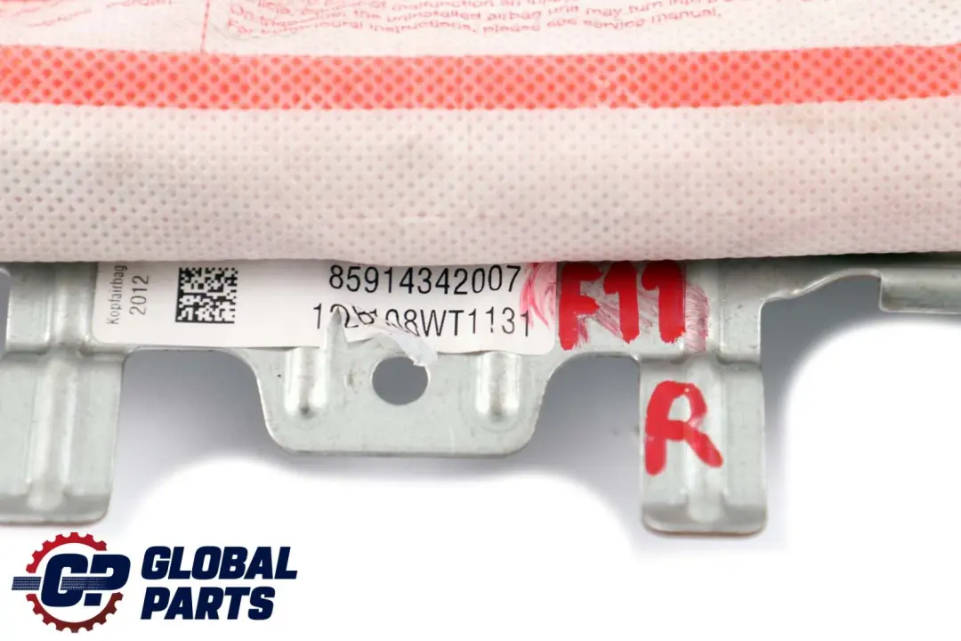 Airbag Techo Cortina BMW F11 F11N LCI Touring Derecho Cabeza para con número de pieza 9143420 Airbag Techo Cortina BMW F11 F11N LCI Touring Derecho Cabeza - SKU 9143420 - Número de pieza 9143420
