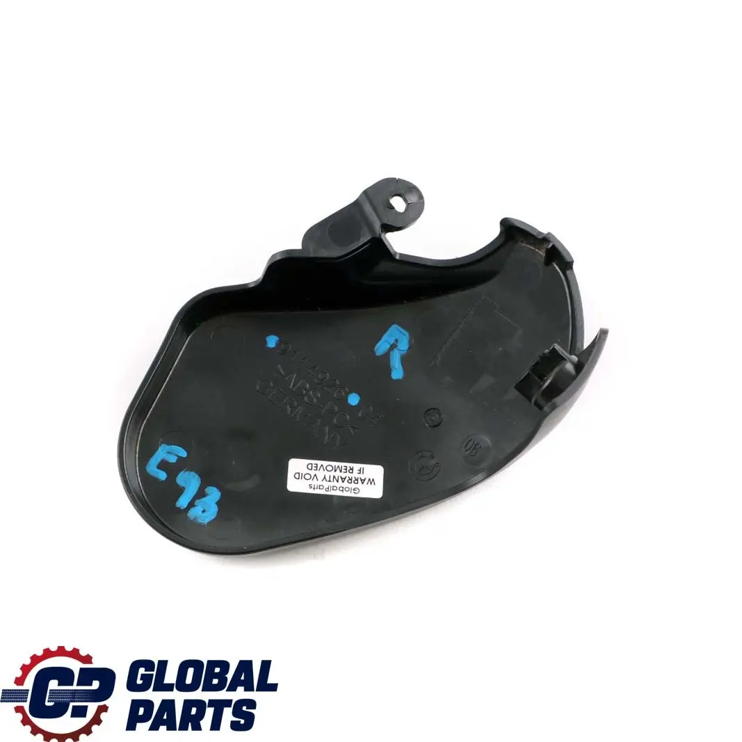 BMW E93 Cabrio Front Right Seat O/S Cover Inner Trim Black 9114926 - SKU 9143426 - Part number 9143426
