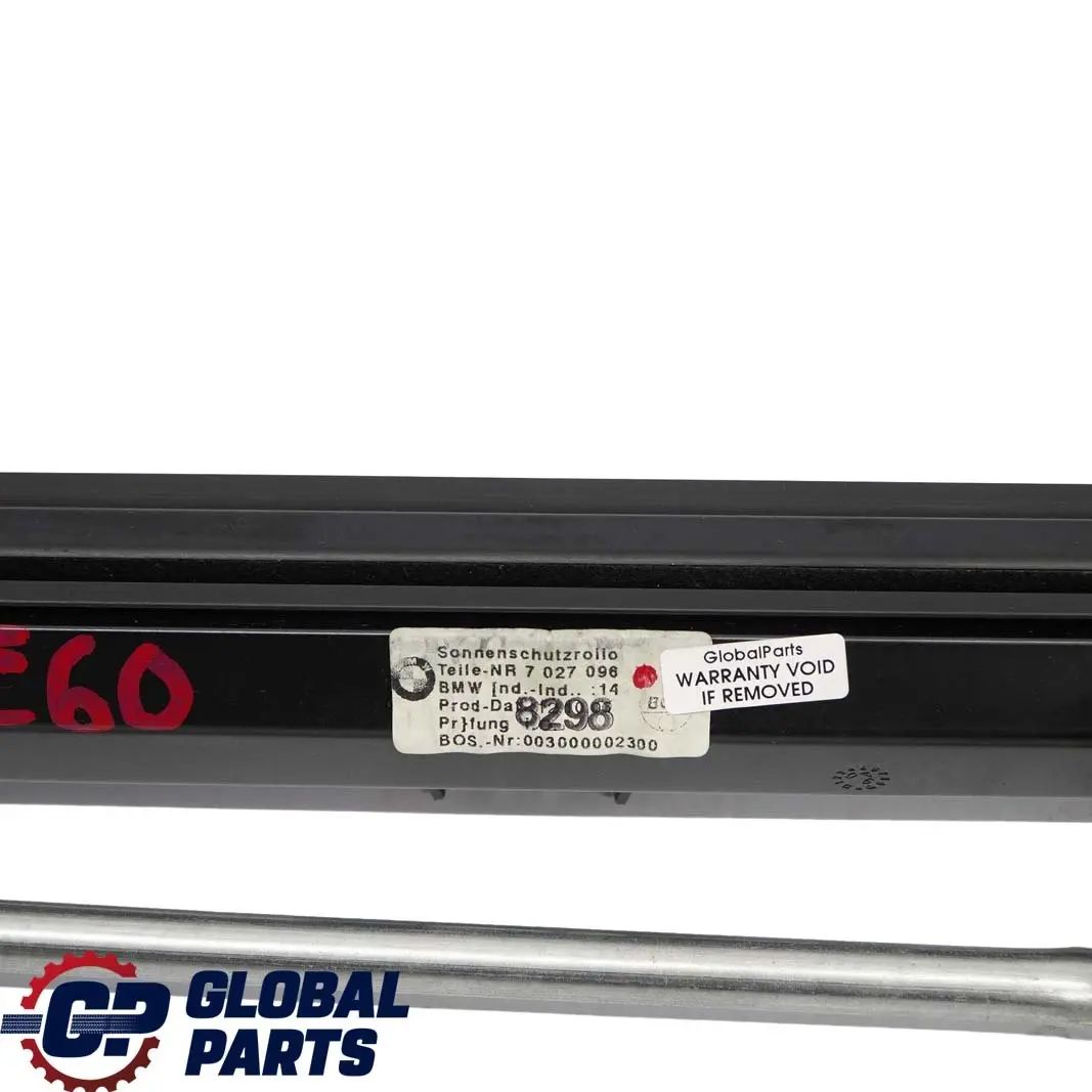 Arriere Tronc Parasoleil Noir pour BMW 5 Serie E60 à propos du numéro de pièce 9143448 BMW 5 Serie E60 Arriere Tronc Parasoleil Noir - SKU 9143448 - Numéro de pièce 9143448